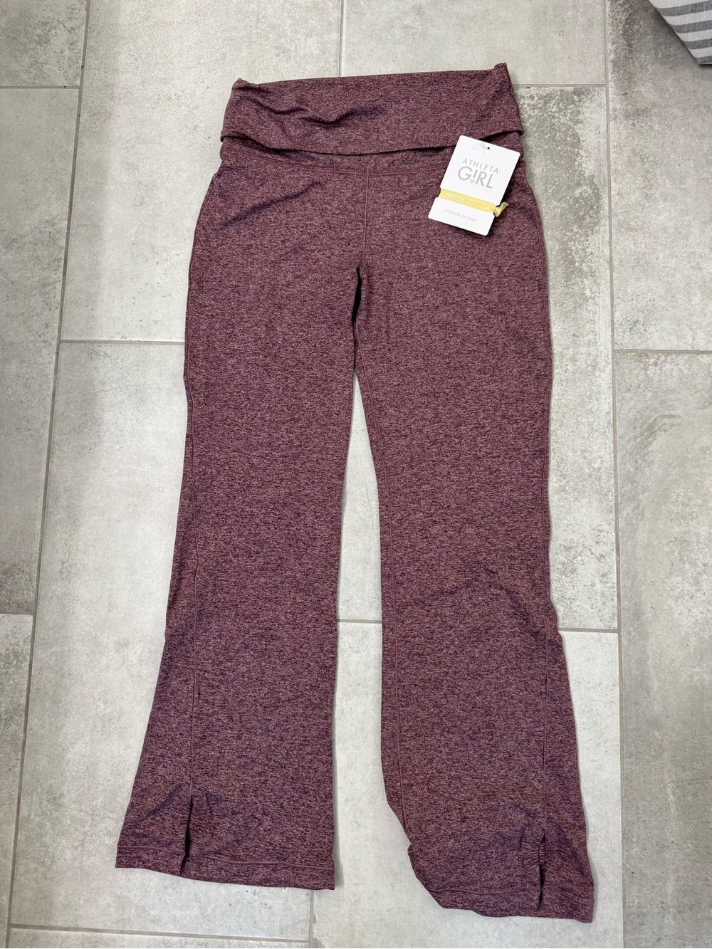 Athleta Girl Marled Rose-Blend Downtime Pants